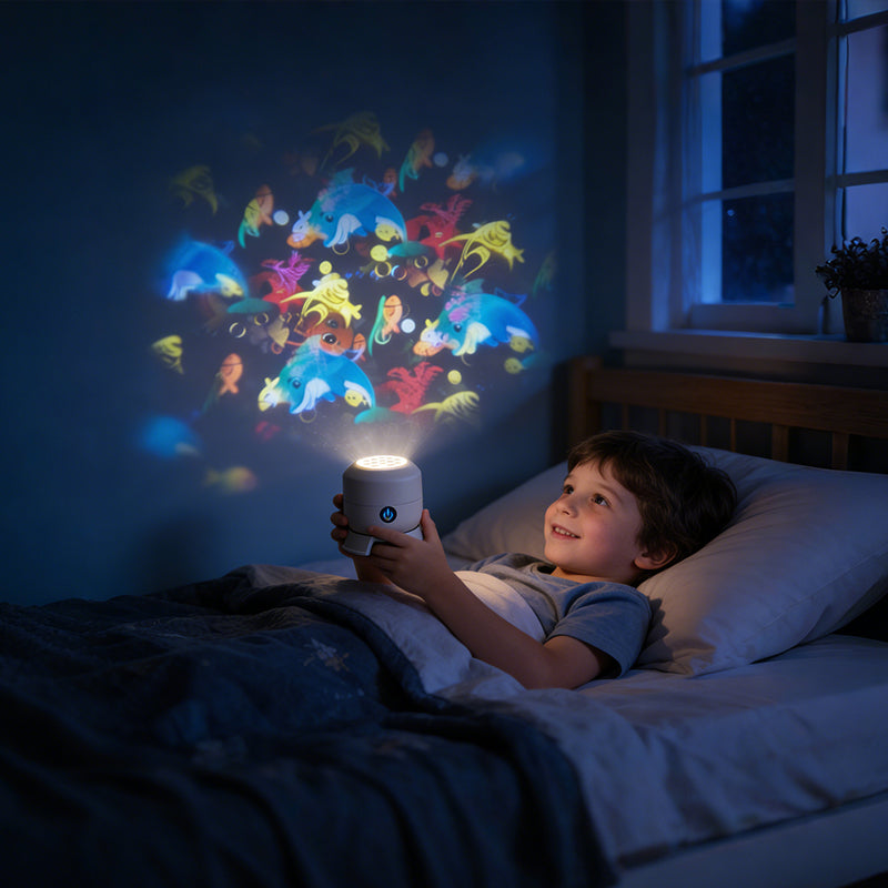 NeptuneGlow — Nachtlicht-Projektor für Kinder | 50% RABATT