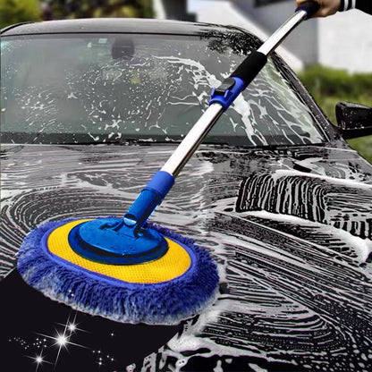 ProShine Reach — Teleskop-Waschbürste – Mikrofaser-Tuch gegen Kratzer + zusätzlicher gratis Mopp | 50 % RABATT
