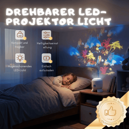 NeptuneGlow — Nachtlicht-Projektor für Kinder | 50% RABATT